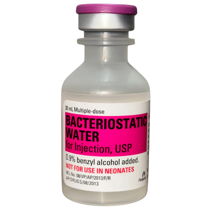 Bacteriostatic water sterile solution vial
