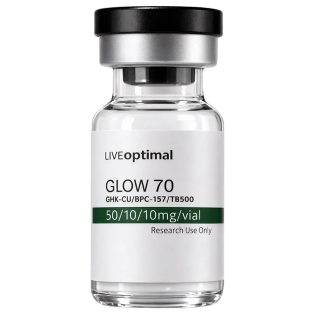 GLOW 50/10/10mg peptide product vial